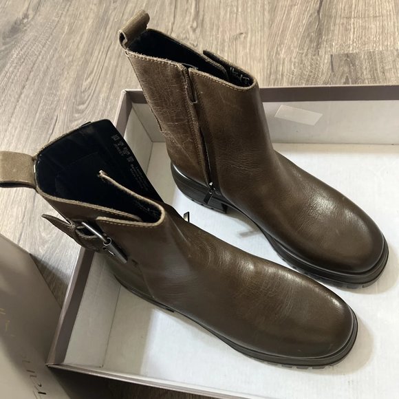 Franco Sarto Women's Jersey Booties Olive Size 9 Minor Scratches Check Pics B4HP - Picture 7 of 9